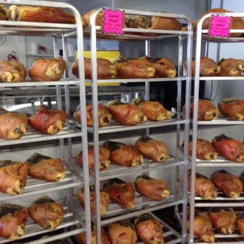 Nahunta Pork Center - Racks of Cured Hams - Meat Shops Near Me - Pikeville, North Carolina Nahunta Pork Center - Racks of Cured Hams - Meat Shops Near Me - Pikeville, North Carolina