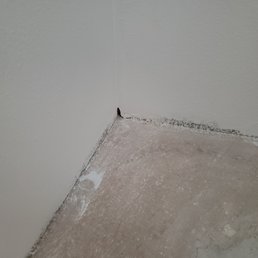The hole in the corner where the wet boards meet. The hole in the corner where the wet boards meet.