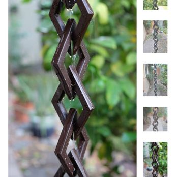 ATX Gutters - Diamond link rain chain - Gutter Services Near Me - Austin, Texas ATX Gutters - Diamond link rain chain - Gutter Services Near Me - Austin, Texas