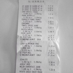 Grand Frais - Pour avoir une idée des prix