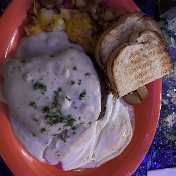 Violet Rooster - Chicken fried steak and eggs. - Breakfast & Brunch Near Me - Chino Hills, California Violet Rooster - Chicken fried steak and eggs. - Breakfast & Brunch Near Me - Chino Hills, California