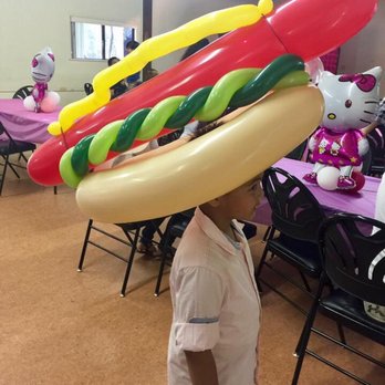 Ballusionist - Hotdog hat. Awesome! - Balloon Services Near Me - South Pasadena, California