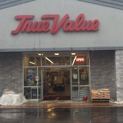 Jeff's True Value - Hardware store front entrance.
