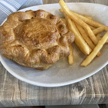 Ginger and Baker - Chicken pot pie with fries - Cafes Near Me - Fort Collins, Colorado Ginger and Baker - Chicken pot pie with fries - Cafes Near Me - Fort Collins, Colorado