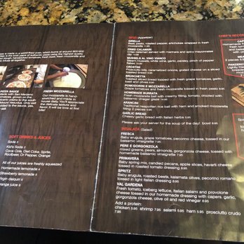 Antica Forma - Menu 7/2018. - Pizza Near Me - Moab, Utah Antica Forma - Menu 7/2018. - Pizza Near Me - Moab, Utah
