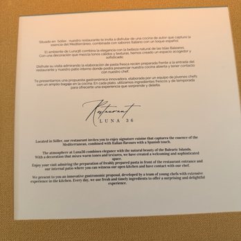 Luna 36 - A brief story about the restaurant - Mediterranean Near Me - Sóller, PM Luna 36 - A brief story about the restaurant - Mediterranean Near Me - Sóller, PM
