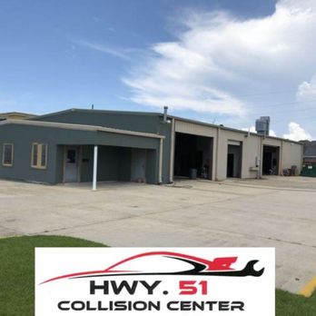 Hwy 51 Collision Center - Outside front of shop area. - Body Shops Near Me - LaPlace, Louisiana Hwy 51 Collision Center - Outside front of shop area. - Body Shops Near Me - LaPlace, Louisiana