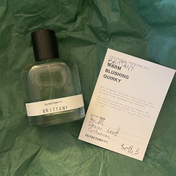 Olfactory NYC - My custom perfume! With included note from Seth - Perfume Near Me - New York, New York