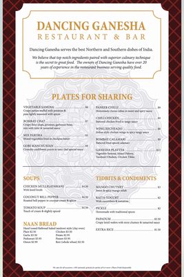 Menu photo 8 Dancing Ganesha Minneapolis, MN