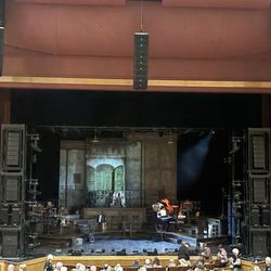 The Sharon L. Morse Performing Arts Center - Stage and set of Hadestown. This is much smaller than other theaters where this show has toured.