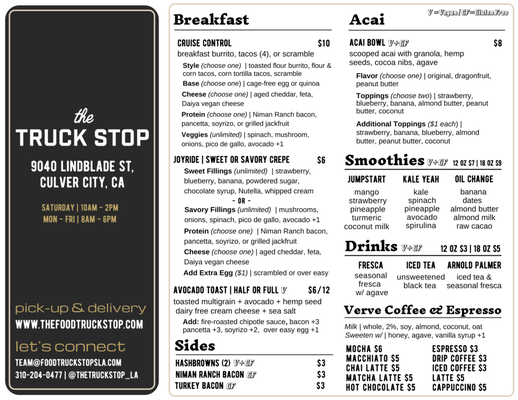 Menu photo 5 The Truck Stop Culver City, CA