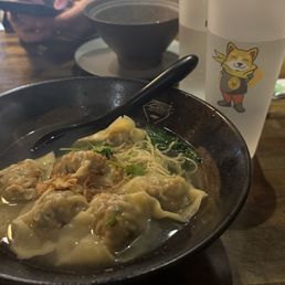 Shrimp and pork wonton soup