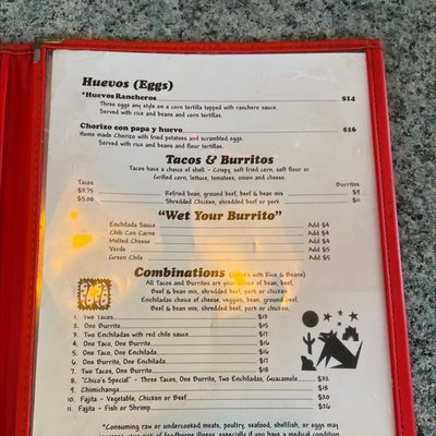 Menu photo 2 Chico's Cantina Key West, FL