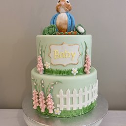 Baby bash cake! Peter Rabbit theme!