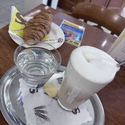 Josef Holzer - Latte  and a Chocolate  croissant