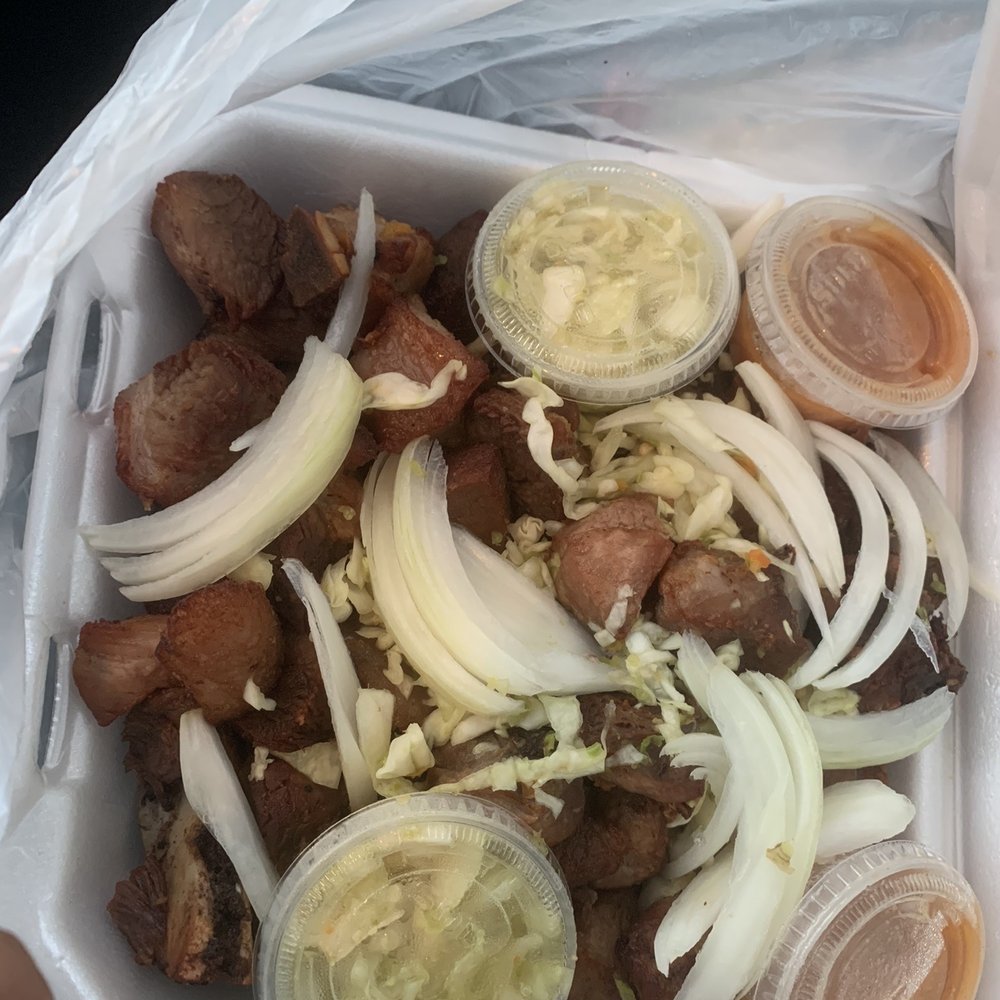 Jojo’s - Plate of griot (I had dug in already) great portions - Caribbean Near Me - West Palm Beach, Florida Jojo’s - Plate of griot (I had dug in already) great portions - Caribbean Near Me - West Palm Beach, Florida