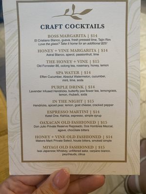 Menu photo 8 Honey + Vine Chandler, AZ