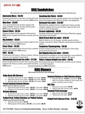 Menu photo 3 Capital City BBQ Lansing, MI Menu photo 3 Capital City BBQ Lansing, MI