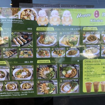 Happy Buddha Kitchen - Menu - Vegetarian Near Me - Temple City, California Happy Buddha Kitchen - Menu - Vegetarian Near Me - Temple City, California