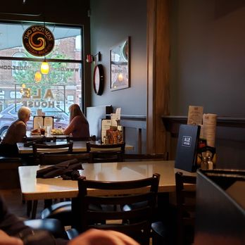 Geneva Ale House - The interior of the restaurant is very dark and dingy. - American Near Me - Geneva, Illinois