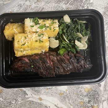 Siena Ristorante Norwalk - Marinated Hanger Steak with parmigiano and herb polenta fries and sautéed spinach - Italian Near Me - Norwalk, Connecticut Siena Ristorante Norwalk - Marinated Hanger Steak with parmigiano and herb polenta fries and sautéed spinach - Italian Near Me - Norwalk, Connecticut