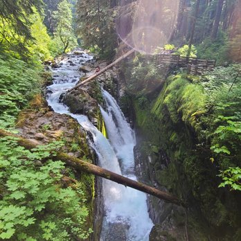 Sol Duc Falls - View from the bridge - Hiking Near Me Sol Duc Falls - View from the bridge - Hiking Near Me