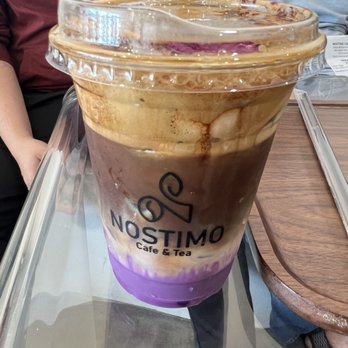 Nostimo Cafe & Tea - Ube latte - Coffee & Tea Near Me - Westminster, California
