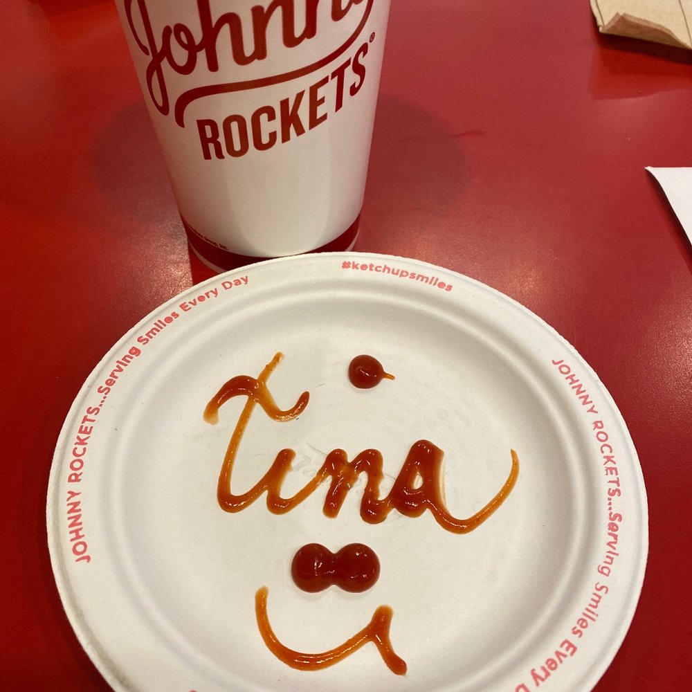 Johnny Rockets - a paper plate with a smiley face drawn on it - Diners Near Me - Reno, Nevada Johnny Rockets - a paper plate with a smiley face drawn on it - Diners Near Me - Reno, Nevada