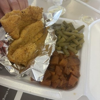 Mr A Ok's Kitchen - Swai Fish, Candied Yams, Green Beans - Soul Food Near Me - San Antonio, Texas Mr A Ok's Kitchen - Swai Fish, Candied Yams, Green Beans - Soul Food Near Me - San Antonio, Texas