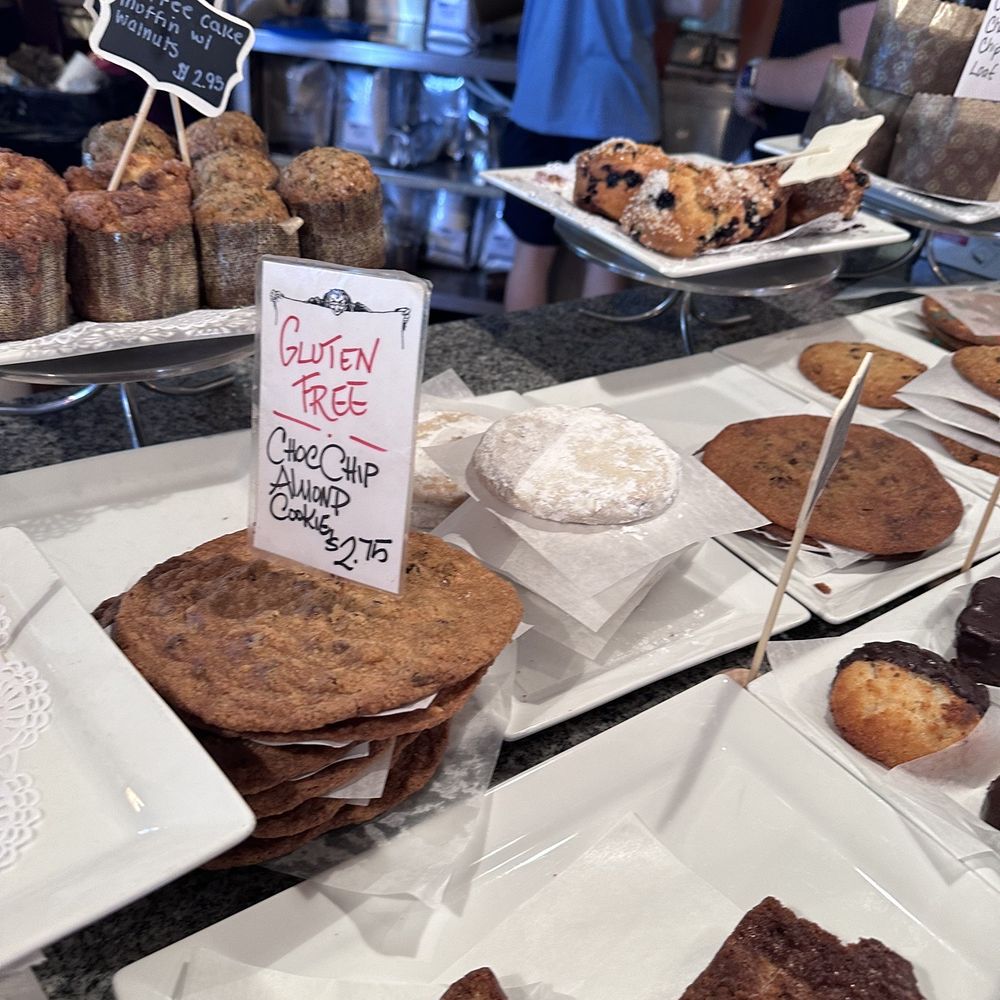 Cafe Chew - Pastry Case (GF Cookie pictured in center) - Breakfast & Brunch Near Me - Sandwich, Massachusetts