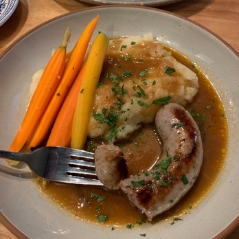 The Cookery - Pig du jour:bangers and mash. - Seafood Near Me - Seward, Alaska