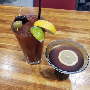 Fork & Fire - Bloody Mary and a Prickly Pear Lemon Drop Martini - Barbeque Near Me - Oro Valley, Arizona
