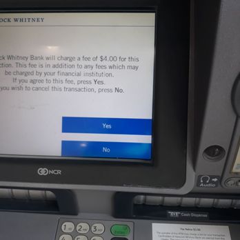 Hancock Whitney - Charging $4 when the sign below Clearly says $3. - Banks & Credit Unions Near Me - Mobile, Alabama