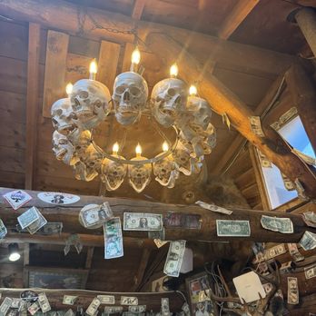 Bucksnort Saloon - Love this light when you walk in - American Near Me - Pine, Colorado