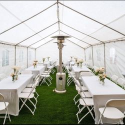 Click Event Rentals - Beautiful set up in rain