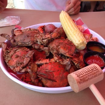Phillips Seafood - Crab feast (complete with nifty hammer to break the shells)! - Seafood Near Me - Baltimore, Maryland