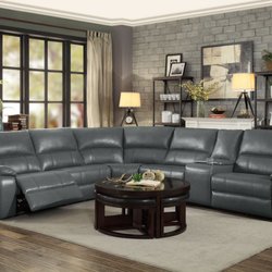 Sleepy Heads - Power Sectional with storage drink console