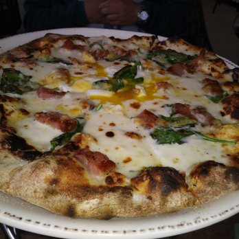7 Mile Kitchen - Carbonara pizza - New American Near Me - Carlsbad, California
