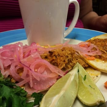 Mexico's Deli - Cochinita tacos with a cup of black beans - Mexican Near Me - Houston, Texas Mexico's Deli - Cochinita tacos with a cup of black beans - Mexican Near Me - Houston, Texas