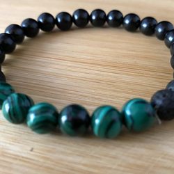 White Wolf Market - Malachite mala