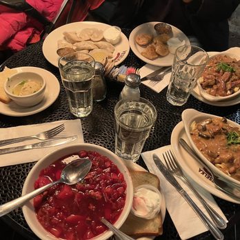 Veselka - Short Rib Pierogi, Ukrainian Borscht, Matzoh Ball, Beef Stroganoff - Ukrainian Near Me - New York, New York Veselka - Short Rib Pierogi, Ukrainian Borscht, Matzoh Ball, Beef Stroganoff - Ukrainian Near Me - New York, New York
