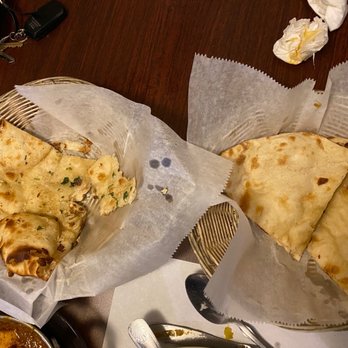 Amaya Indian Cuisine - Garlic Naan and Plain Naan - Indian Near Me - Rochester, New York