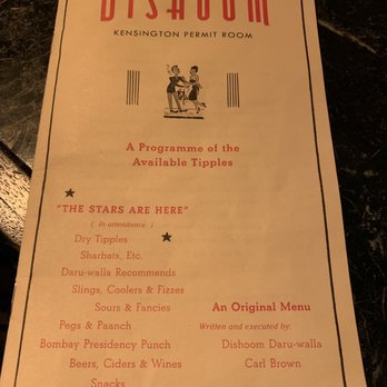 Dishoom - Drink menu - Indian Near Me - Kensington, XGL Dishoom - Drink menu - Indian Near Me - Kensington, XGL