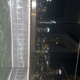 The view inside of the hot tub!! The hot tub is perfect size and it's so cozy.