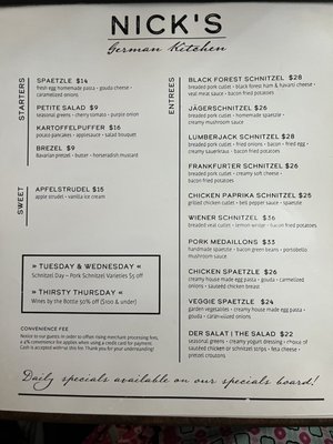 Menu photo 4 Nick’s German Kitchen Mount Pleasant, SC Menu photo 4 Nick’s German Kitchen Mount Pleasant, SC