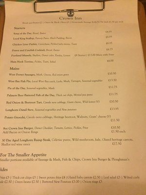 Menu photo 3 The Crown Inn Puncknowle, DOR