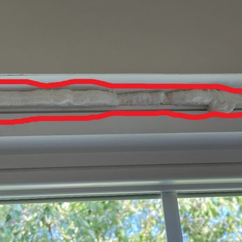 Window Nation Maryland & DC - Large gap filled with foam between window and wall - Windows Installation Near Me - Glen Burnie, Maryland Window Nation Maryland & DC - Large gap filled with foam between window and wall - Windows Installation Near Me - Glen Burnie, Maryland