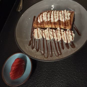 Ember Kitchen - Chocolate flan - flan on top and chocolate cake on bottom. - Latin American Near Me - Austin, Texas