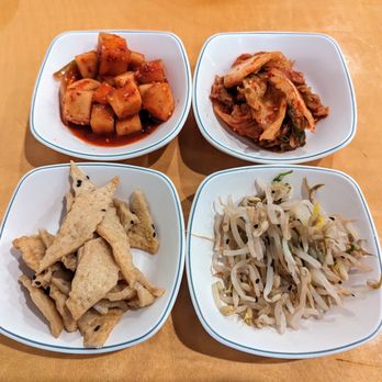 Sushi House - Banchan sides include daikin, kimchi, fish cakes, and bean sprouts. - Sushi Bars Near Me - Farmington, Michigan Sushi House - Banchan sides include daikin, kimchi, fish cakes, and bean sprouts. - Sushi Bars Near Me - Farmington, Michigan