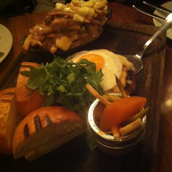 Charcut Roast House - Charcut 15oz burger for 3 and poutine - Steakhouses Near Me - Calgary, Alberta